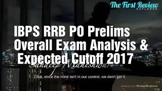 RRB PO EXAM 2017 EXPECTED CUT OFF