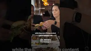 Car crashes into restaurant hitting food influencers while filming
