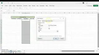 How To Use Data Validation To Control Text Length In Microsoft Excel! #Tutorial #Data #Excel