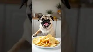 🇺🇸 Pug + Chips = Happiness Overload 🐶😂🍟