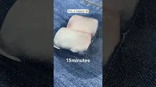 Remove bubble gum from your clothes 🤯