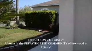 1754 Citron Ct, Trinity, FL Foxwood Pasco Best Realtor Home Video by The Duncan Duo
