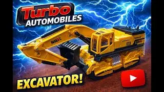 Heavy Excavator Toy in Action | Satisfying Video | Turbo Automobiles