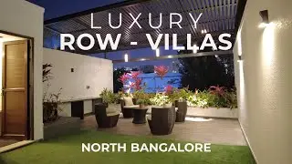 Luxury 4 BHK + Home Office Row Villas in Thanisandra Road near Bhartiya City, Bangalore | Row Houses