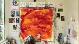 The making of painting #73