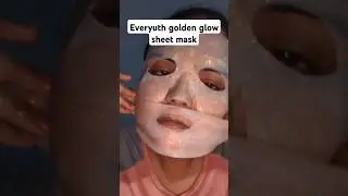 My honest reaction to the Everyuth Golden Glow Sheet Mask. Spoiler: It wasn't glowing. #skincare