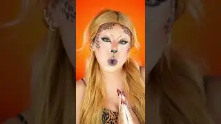 🐆🎃 #leopard #leopardmakeup  #makeup #halloween