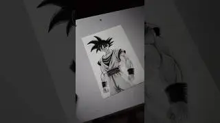 Goku drawing / Anime sketch/ drawing #goku #gokuart #anime #pencilportrsit #shortsfeed #art #viral