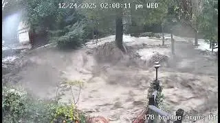 Flooding in Lytle Creek December 24, 2025