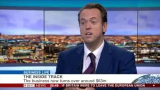 Ross Williams, CEO of Venntro Media Group interviewed by BBC World News