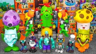 99 minutes unboxing asmr plants vs. zombies - combined robot toy set | toy review