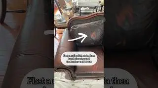 Leather repair, DISASTER: Nail polish & discoloration&mdash; watch the transformation..