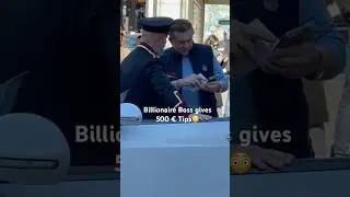 Billionaire boss Tony gives 500&euro; tips to valet 🤩 #monaco  #luxury