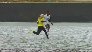 Younger Georgia soccer players brave snow for tournament