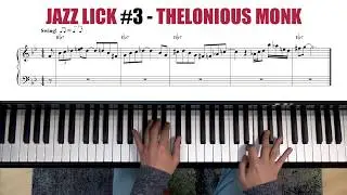Thelonious Monk: The King of Cool (Jazz Lick Explained)