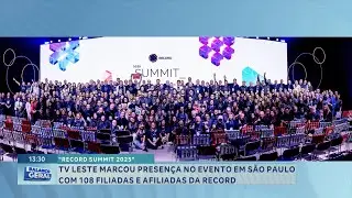 Record Summit 2025: TV Leste marcou presen&ccedil;a no evento em SP com 108 filiadas e afiliadas da Record.