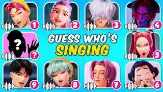 Guess KPop Demon Hunters Movie Character 2026 by Song & Voice 🎙️🎵🔥 Huntrix, Saja Boys, Soda Pop
