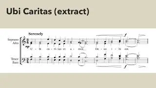 Ubi caritas - new choral setting