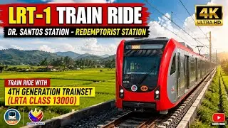 [MANILA LRT-1 TRAIN RIDE] Dr. Santos - Redemptorist | Train Ride With (4G Train) (LRTA CLASS 13000)