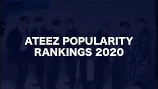 ATEEZ POPULARITY RANKINGS 2020