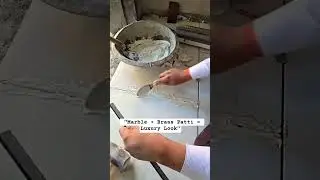 New Marble Flooring Design 2026 | Brass Patti Inlay Work