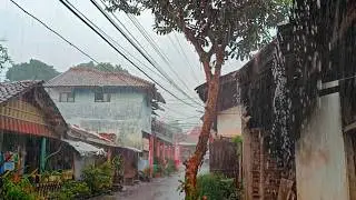 OVERCOME STRESS AND FALL ASLEEP WITH HEAVY RAIN ON THE ROOF, GOODBYE INSOMNIA, ASMR