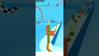 Cube surfer android games play level 77 #cubesurfer #surfercube #funny
