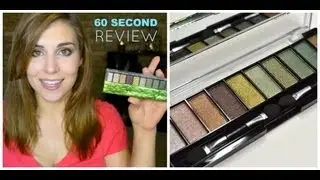 60 Second Review: Hard Candy Top 10 Eye Shadow Palette in Green With Envy | Bailey B.