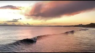 GLASSY WAVES AT SUNSET // Boscombe Pier - #surfing in Bournemouth UK // #surf
