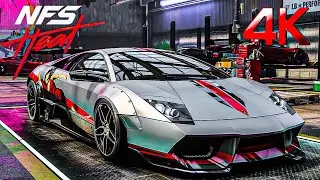Murcielago SV 10 Maxed Out Unleashing the Raging Bull in 4K HDR! NFS Heat Action Cam Night Gameplay