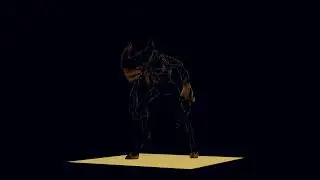 [BatDR/Blender] Ink Demon Talking Animation | Blocking test