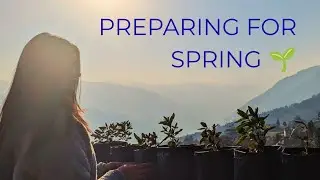 |SLOW LIVING IN SIKKIM|| A QUIET DAY PREPARING FOR SPRING 🌱||