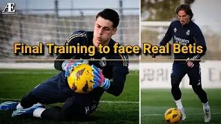 Real Madrid last training session to face Real Betis tomorrow 🔥