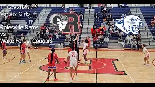 Game 3 | 2025-26 High School Basketball | Varsity Lady Rolesville Rams vs Wake Forest Cougars