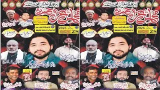 🔴# live salana  mjlis e aza  28 RAJAB  2026   khan garh