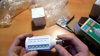 #38 Обзор посылки с Китая, LED светодиодные лампочки RGB и дневная