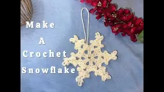 How to Crochet a Snowflake Ornament for BEGINNERS| Quick Christmas Project | No Magic Ring