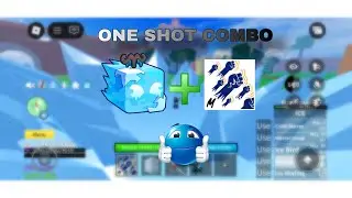 ICE ONE SHOT COMBO ON BLOX FRUIT😱#bloxfruits 