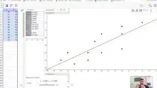 Linear Regression using Geogebra