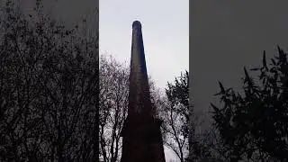 Inside a giant old mill chimney #mill #chimney #tall #huge #yorkshire #urbanexploring #hike