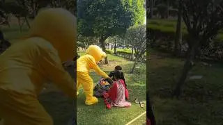 Teddy bear prank in girls || public reaction and cute girls prank 🥰 #funnycute #trending #teddybear