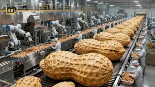 Inside the Peanut Butter Production Line | From Peanuts to Jars