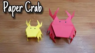 Easy way to make paper crabs | Crab Origami Tutorial