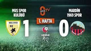 Muş Spor Kulübü 1-0 Mardin 1969 Spor (2.Lig 1. HAFTA)
