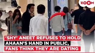 Saiyaara star Aneet Padda REFUSES to hold co-actor Ahaan Panday&rsquo;s hand in public, Netizens REACT