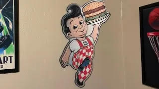 Big Boy&rsquo;s Burger 3D Lenticular Wood Wall Decor 