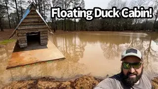 How To Build A Floating Duck House On The Pond!!