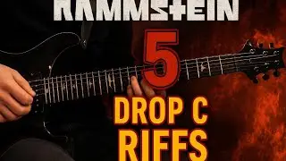 Rammstein 5 Drop C Riffs On Guitar 