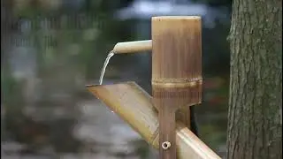 Shishi odoshi bamboo fountain - Tiki Burn