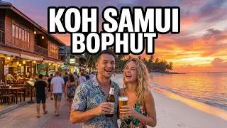 Koh Samui Thailand Bophut Beach Nightlife Walking Tour 2026